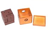 Joyeee® Denksportaufgaben aus Holz Gehirnjogging Puzzle Entwirrung Puzzles – #10 - 2