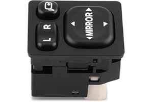 Gorgeri Interruttore di controllo specchio retrovisore ABS pieghevole per auto nuova vista per accessorio elegante 84872-52040 (nero）