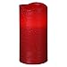 Produktbild Smart Planet® hochwertige flackernde LED Kerze Wachs in rot - Flamme bewegt Sich durch Luftzug - mit Timer Funktion - ca. 15 x 7,5 cm