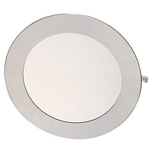 MSV 140659 Wandspiegel, rostfreier Edelstahl/Glas, 36 cm