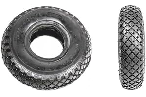 Elkoza® Tyre 3.00-4 Heavy Duty Pneumatic Rubber Wheel 4Ply Thickness Outer Tire Replacement, Tyre for Wheelbarrows Sack Truck Hand Trolley Cart (1x 3.00-4 Sack Truck Tyre)