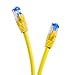 Price comparison product image TPFNet 3 m Cat.6A - Cat6A Premium Quality Patch Cable RJ45 Ethernet Cable Cable Cable Network Cable RJ45 Ethernet Network Ethernet Cable LAN Patch Gigabit Network LAN Cable Ethernet Cable with Anti-Shake Yellow (RJ45, Cat 6A, Double Shielded for S/100 / FTP with 2 IMFs Twisted Pair,