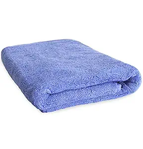 Heelium Bamboo Bath & Swim Towel, Super Absorbent & Soft, Antibacterial, 600 GSM, 140 cm x 70 cm, Pack of 1, Iris