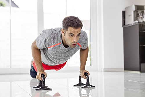 Kettler Liegestützgriff – Farbe: Schwarz – Zwei Griffe für Liegestütze Stand Bar – gelenkschonende Push-Up-Griffe für gesunde Übungen – Artikelnummer: 07371-540 - 4