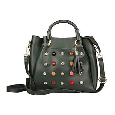 deniza green sling bag