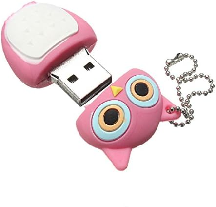 SODIAL(R) 32GB USB 2.0 Owl Memory Stick Rose red
