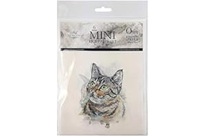 ITD Collection - Mini Reispapier Kreatives Set 14,8 x 14,8 cm (6 Blätter), Decoupage Reispapiere für Basteln, Papier zum Dekoration, Mehrfarbig (RSM006)