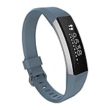 GEZICHTA Silikon Fitbit Gurt, Sport watchbands Armband Ersatz Bands für Fitbit Alta Smart Watch, Stone Blue, S