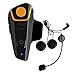 Produktbild Helm Walkie-Talkie,1000m Motorrad Helm Kommunikation wasserdicht Bluetooth Motorrad Walkie-Talkie Walkie-Talkie Headset 2 oder 3 Fahrer und 2,5 mm Audio Walkie-Talkie MP3-Player GPS - Freisprecheinrichtung und FM-Radio