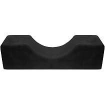 Onism Cuscino A U Per Extension Ciglia E Beauty, Memory Foam Con 2 Federe In Velluto Lavabili, Tasche Portautensili, Antiscivolo, 50x20x13 Cm - 4