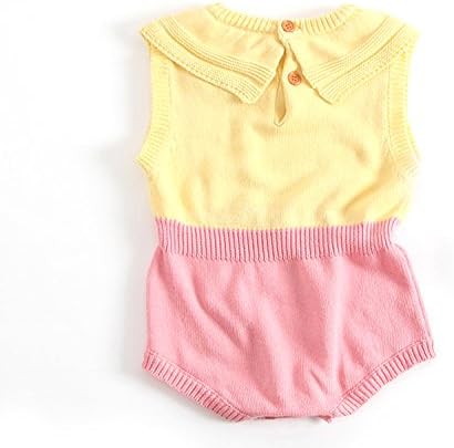 XW COSTUME Newborn Baby Boys Girls One-Piece Knitted Halter Bodysuit Toddler Strap Jumpsuit Clothes Romper Outfits