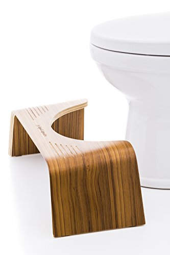 Squatty Potty Slim With Teak Finish Toilet Stool (9 inches) - 3