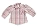 Jacky girl's blouse Dream, pink check, 6 months (68 cm) 132429