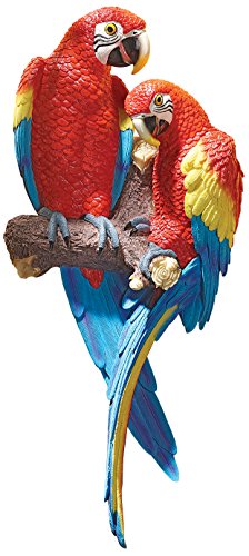 Design Toscano Tropische Arakanga, Wandskulptur