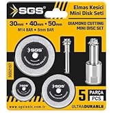 SGS Elmas Kesici Mini Disk Seti, 5 Par&ccedil;a, Model SGS2157