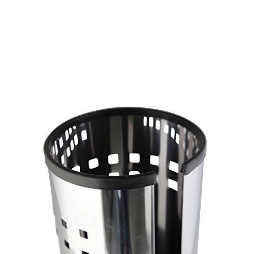 axentia WC Ersatz-Rollenhalter Bustino aus Edelstahl – Box für 3 Toilettenpapier-Rollen – Toilettenpapierrollenhalter ohne Bohren – Klorollenhalter stehend – Klopapier-Rollenhalter - 3