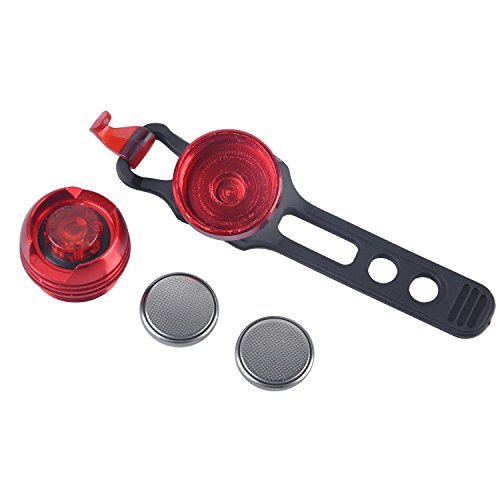 BPS LED Licht einstellbare LED-Mountainbike Fahrrad Bike vorne Lampe Scheinwerfer Taschenlampe Bike Fahrrad Clip Halterung &LED-Rücklicht hinten Licht Set Kit – schwarz - 6