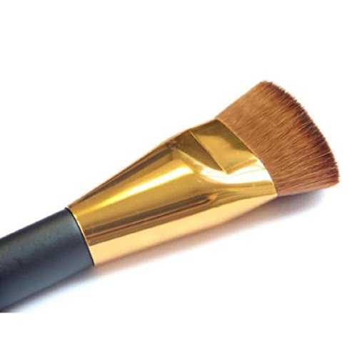 Vovotrade 1pcs professionelle Gesicht Cheeks Cosmetic flache Kontur Pinsel Gesicht Mischung Make-up Pinsel(Gold) - 5