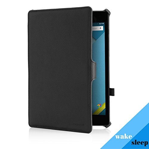 Google Nexus 9 Hülle Case – MoKo Slim Fit PU Leder Tasche Schutzhülle Lederhülle Folio Smart Cover mit Auto Wake/Sleep Funktion für HTC Google Nexus 9 8.9 Zoll Android 5.0 Tablet-PC,SCHWARZ - 5