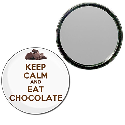 Keep Calm and Eat Chocolate - 55mm Round Compact Mirror