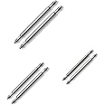 6 x Watch Strap Spring Bars Pins - 3 Different Sizes in 1 Pack - Double Flanged Replacemant Bar - (22mm 24mm 26mm)