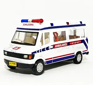 Jack Royal City Traveler Back Door Openable Ambulance (Multicolour)
