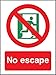 Produktbild Notausstieg Aufkleber No Escape