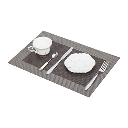 JoHome Tischsets (4er Set) Tabellenplatzmatten Waschbare Vinyl Platzsets 45 * 30cm - 2
