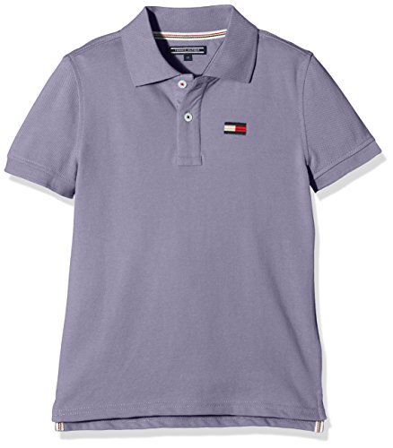 Tommy Hilfiger Boy's AME BIG FLAG POLO S/S top, Violet (Violett), 14