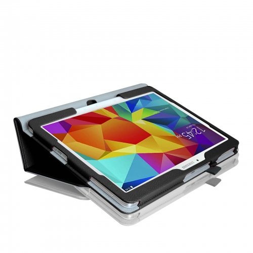 Fintie Samsung Galaxy Tab 4 10.1 Hülle Case – Slim Fit Folio Kunstleder Schutzhülle Cover Tasche für Samsung Galaxy Tab 4 10.1 SM-T530 SM-T535 Tablet (mit Auto Schlaf / Wach Funktion), Schwarz - 4