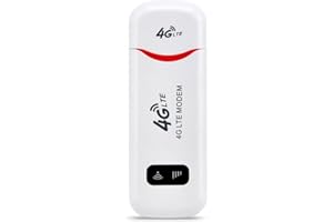BRIUERG 150 Mbps 4G LTE USB WiFi Routeur Voiture Portable Mobile WiFi 4G USB Dongle WiFi Modem Adaptateur RéSeau avec Emplacement pour Carte SIM