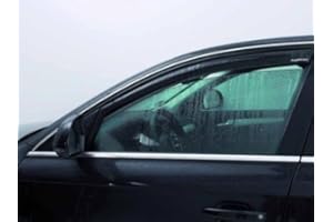 ClimAir Wind Deflectors Black Compatible with Volkswagen Touareg / Porsche Cayenne US Version 2003-2010