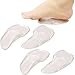 Produktbild DenadaDance Fußgewölbe Plantarfasziitis Einlagen - 4 Gel-Pads für Mittelfuß Fuß Schmerzlinderung - Orthopädische Kissen zu unterstützen flach Bögen - Perfekt für Schuhe und Sandalen.