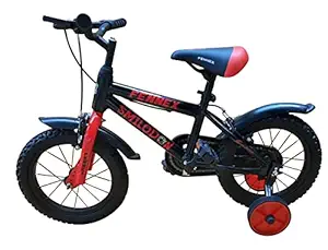 Product Name - FENNEX SS400 Single Speed Kids Bicycle with Support |Cycle for Kids Boys and Girls 4 to 6 Years|Glossy Black Designed Comfortable Cycle for Kids