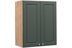 ‎VICCO Vicco Hängeschrank Fame-Line, Grün-Gold Landhaus/Goldkraft Eiche, 60 cm