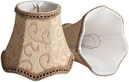 Epack Clip-on Lampshade, Modern European Style With Flower Pattern Cover Décor Lamp Shade For Candle Chandelier, Crystal Lamp, Table Lamp, Wall Sconce Lamp