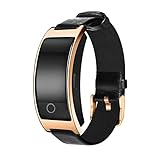 Hykis - Smart-Band-Blutdruck-Pulsmesser-Armbanduhr Intelligent Armband Fitness Armband Tracker Pedometer Armband [Gold]