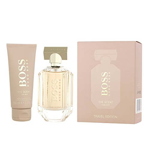 Hugo Boss THE SCENT For Her 100ml Eau de Parfum Spray & 100ml Body Lotion Set