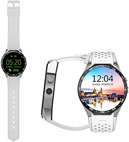 Bluetooth 3G WiFi GPS SmartWatch Smart Watch - AWOW Kingwear KW88 Quad Core 1.39 inch Amoled Touch Screen With Android 5.1 Heart Rate Monitor 400x400 Pixels for Kids Woman and Man