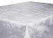 Produktbild Tischdecke abwaschbar 110x140 cm eckig weiß- silber meliert , sogar Ketchup lässt sich mühelos mit einem feuchten Tuch abwaschen! Schmutz- und Wasserabweisend - Größe, Farbe & Form wählbar (Rund Eckig Oval)