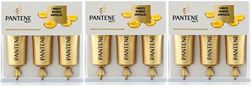 Price comparison product image 3x Pantene 1 Minute Wonder Ampoules 15ml 3 PACK