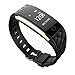 Produktbild Jcotton Bluetooth Smart Watch IP67 Wasserdichte Smart Armband Herzfrequenz-Monitor Sport Wristband Fitness Tracker Multi-Sport-Modus Gesundheit Monitor Pedometer Anruf Nachricht Erinnerung für IOS Android Phone (Schwarz)