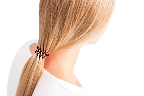 invisibobble mix true black, chocolate brown, crystal clear, 3er Pack (3 x 3 Stück) - 2