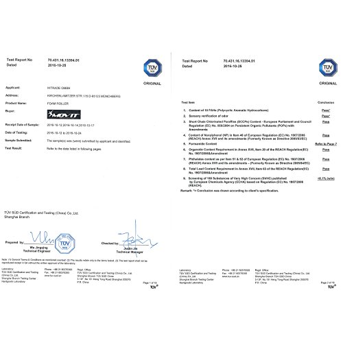 MOVIT® Massagerolle »FASCIA«, schadstofffrei, Faszienrolle TÜV SÜD getestet, Foam-Roller in 10 Farben, Größe: 33×14 cm - 2