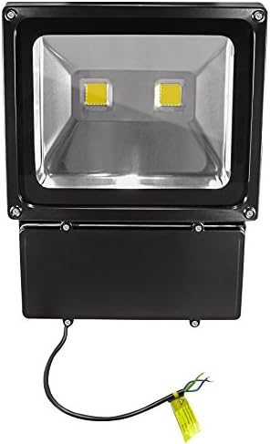 LED Outdoor Flood Light – IP65 – 100 Watt – Warm White 3,000 Kelvin – 9400 Lumen (replaces 950 1000 Watt Halogen Bulbs) Set of 7]