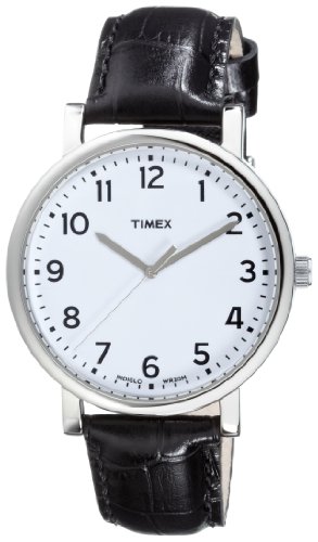 Timex Classic Herren-Armbanduhr XL Easy Reader Modern Heritage Analog Leder T2N382