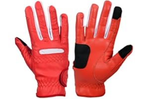 eGlove eQUEST GripPro Reithandschuhe aus Leder, strapazierfähig, atmungsaktiv und griffig, echtes Leder, Synthetik-Lycra-Komfort-Fit-Einsätze, Touchscreen-Handschuhe