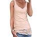Produktbild Damen T-Shirt, Frauen Sexy ärmellose Spitze Patchwork Tank Tops Beach Wear Bluse