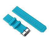 22mm blau Fancy Uhr Gummibänder wasserdicht Stift Außen Tauchenssportdes für die meisten Uhren der Marke Schnalle
