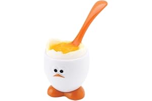 Joie Ensemble coquetier et cuillère, taille unique, blanc, 1 pièce, 5 x 5 x 5 cm